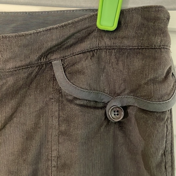 Vintage Armani Collezioni Fine Cord Gray Khaki Lux Trousers - Picture 3 of 10